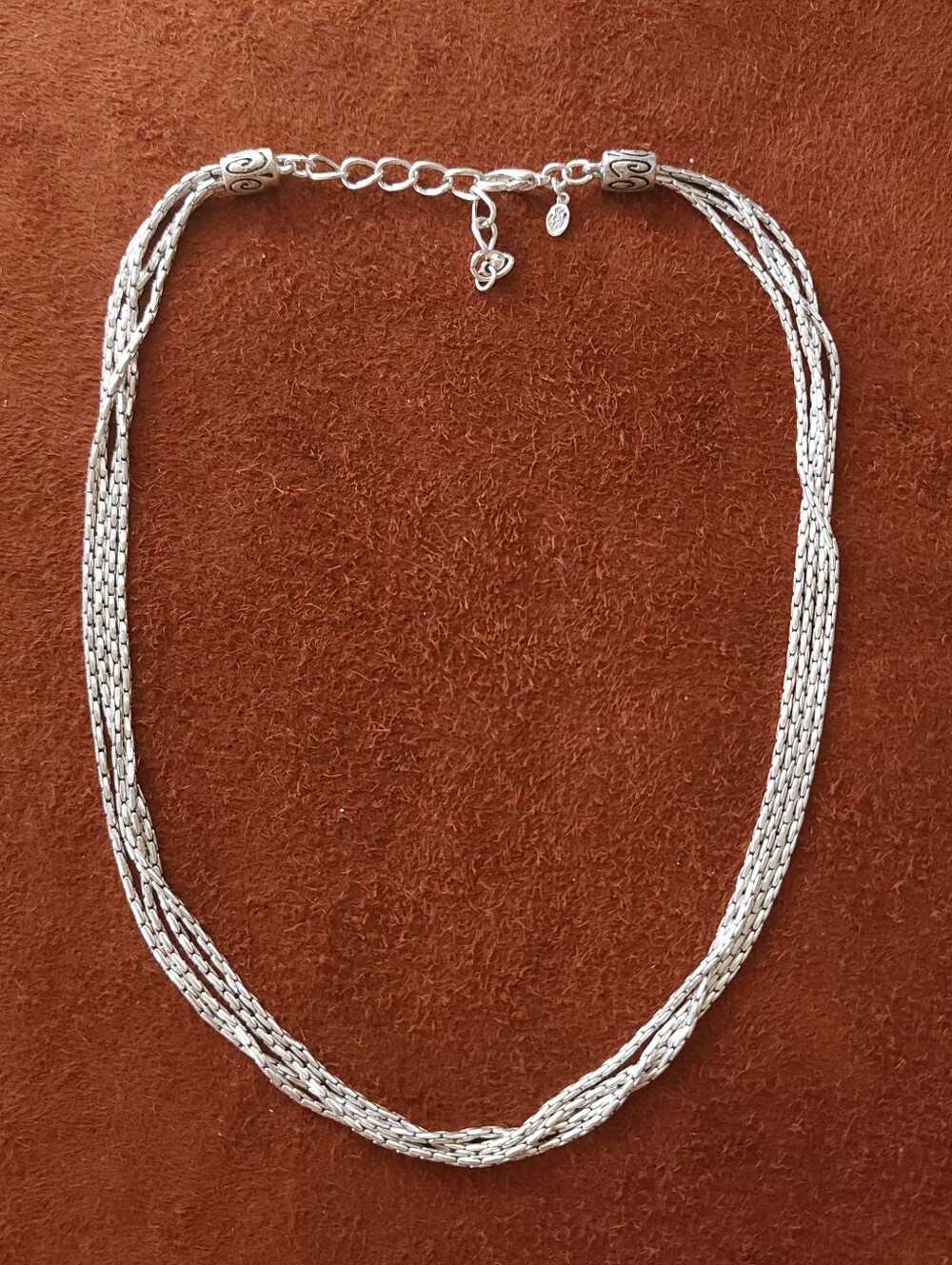 vintage multi-strand silver-tone chain necklace Premier Design Fairy Gothic Boho